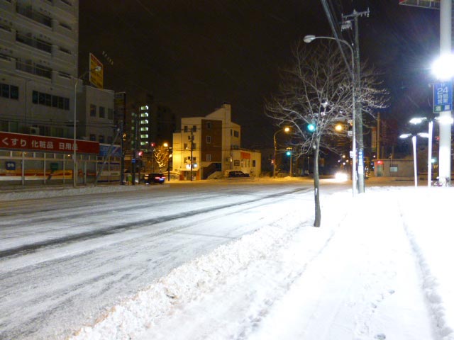札幌、雪