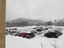 雪の真駒内公園、駐車場