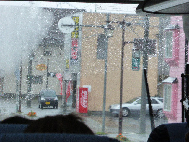 雨のバスツアー