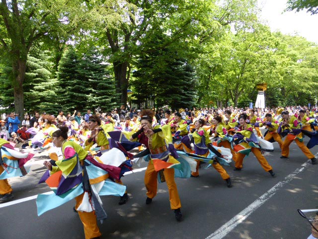 YOSAKOIソーラン祭り、大通パレード会場