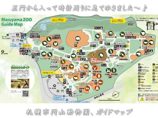 札幌市円山動物園ガイドマップ