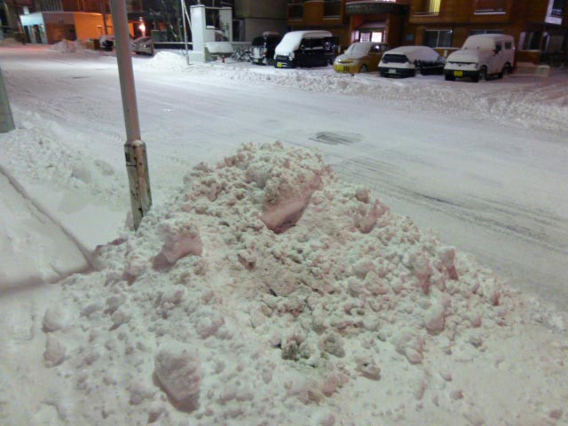 札幌、雪