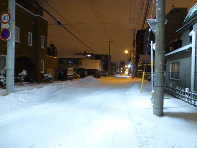 札幌、雪