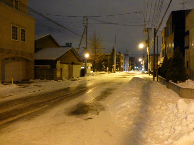 札幌、雪