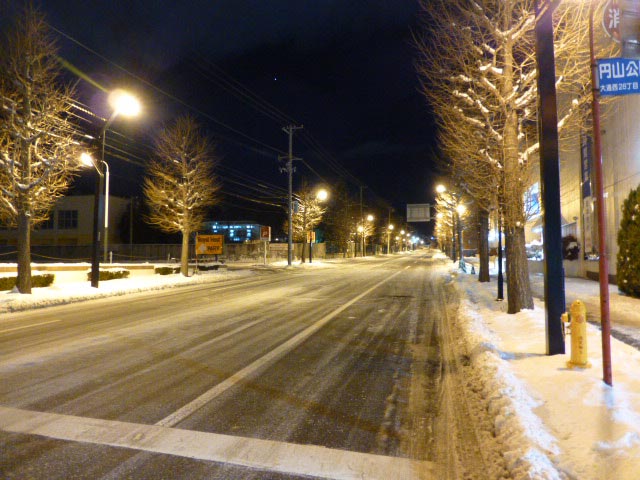 札幌、雪