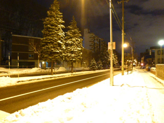 札幌、雪