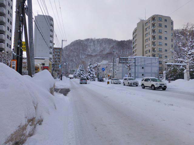 円山公園、雪