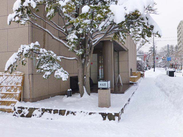 円山公園、雪