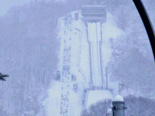 円山公園、雪