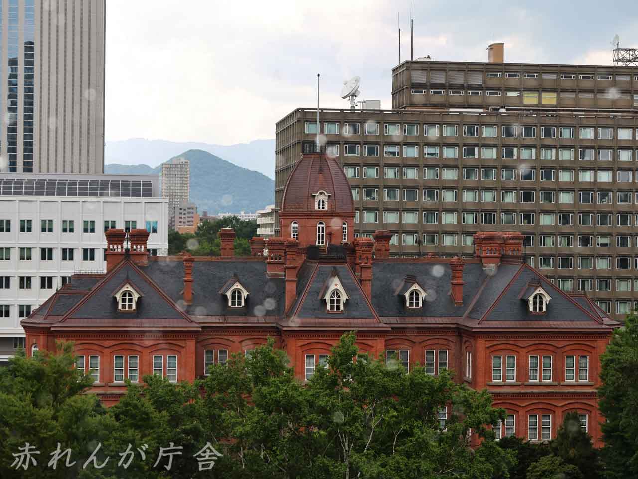 眺望ギャラリーから見た、赤れんが庁舎