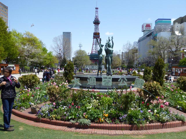 大通公園、花