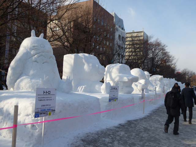 市民広場、雪像