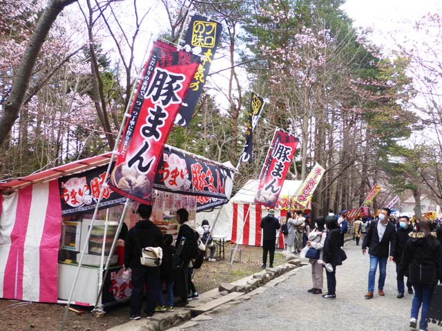 北海道神宮、屋台