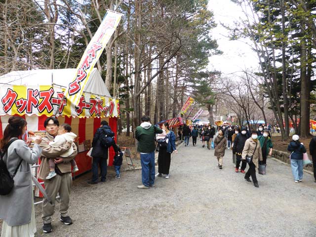 北海道神宮、屋台