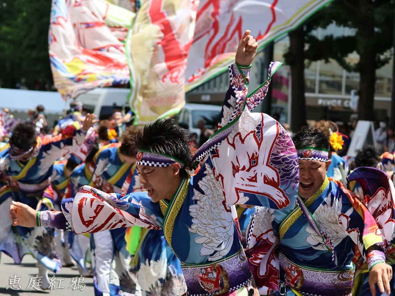 恵庭紅鴉、演舞