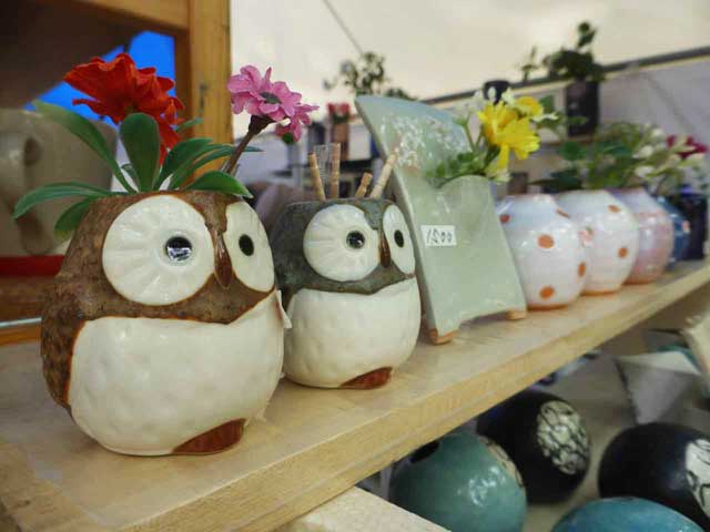 フクロウの小さな花瓶