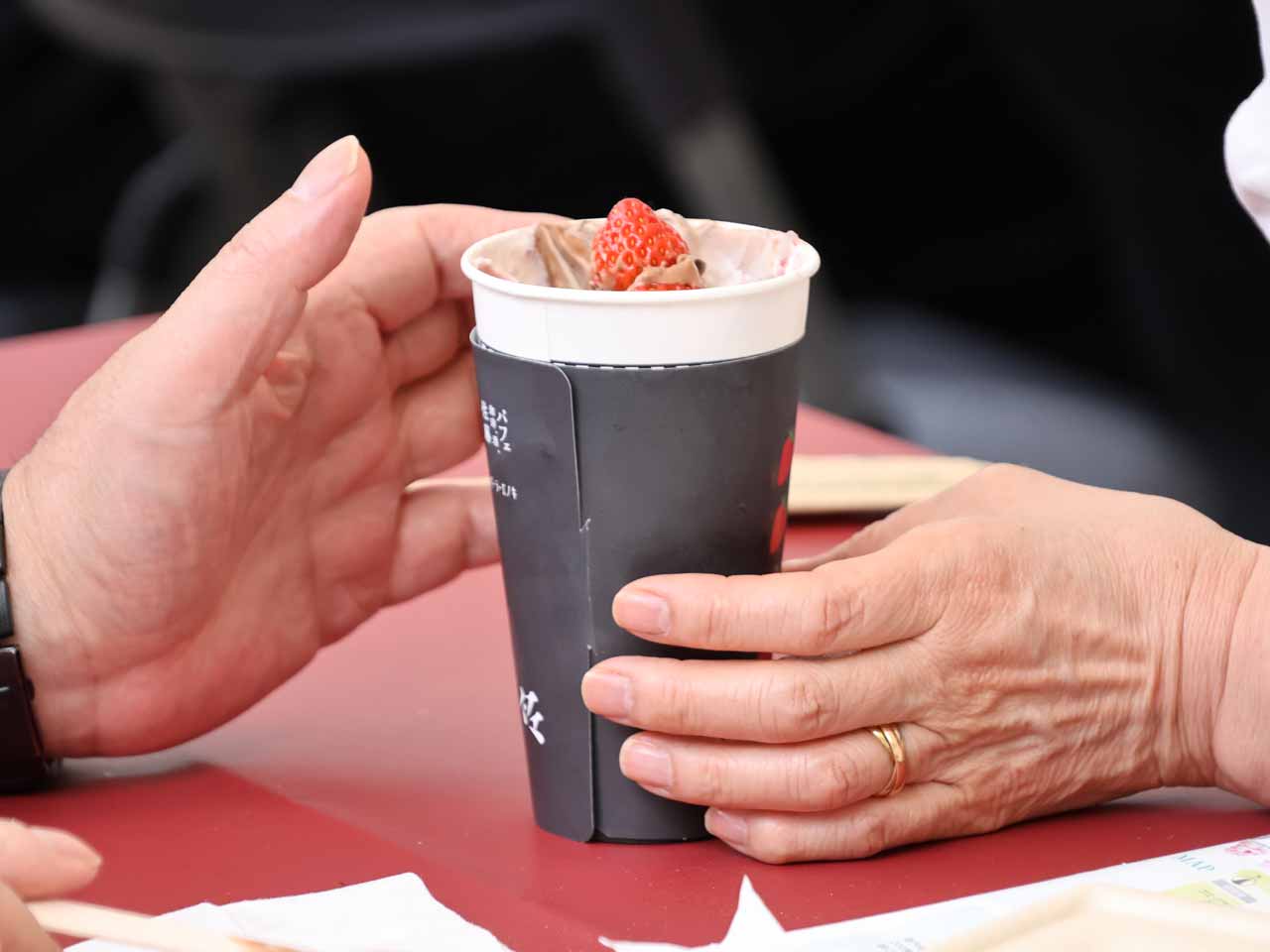 ピスタチオと苺