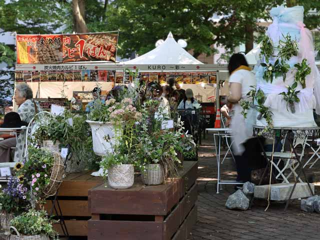 花フェスタ札幌、ハンギングバスケット