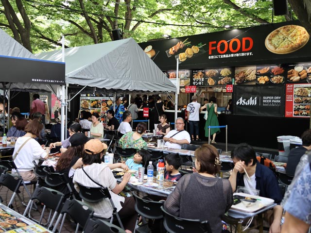 ASAHI SUPER DRY BEER PARK、青空席