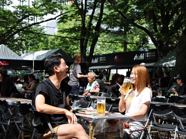 ASAHI SUPER DRY BEER PARK、青空席