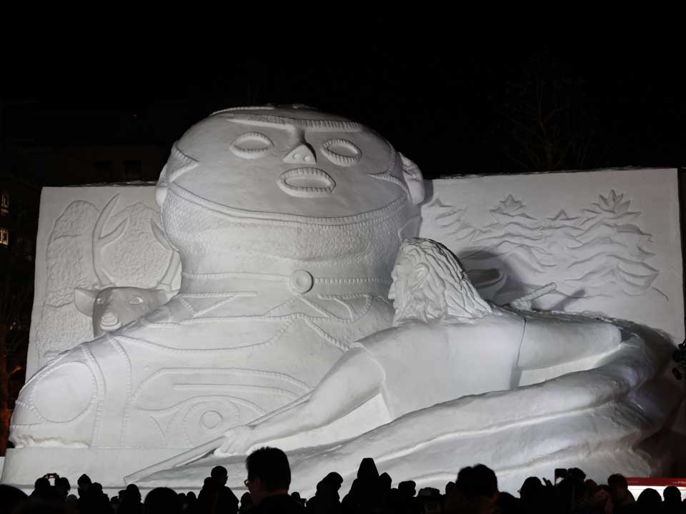 大雪像(夜)：縄文